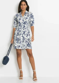 Hot Vestido camisero de viscosa fluida Mujer Novedades|Vestidos