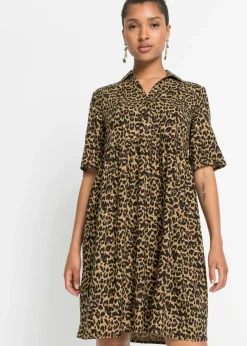 Best Vestido camisero de viscosa fluida Mujer Vestidos