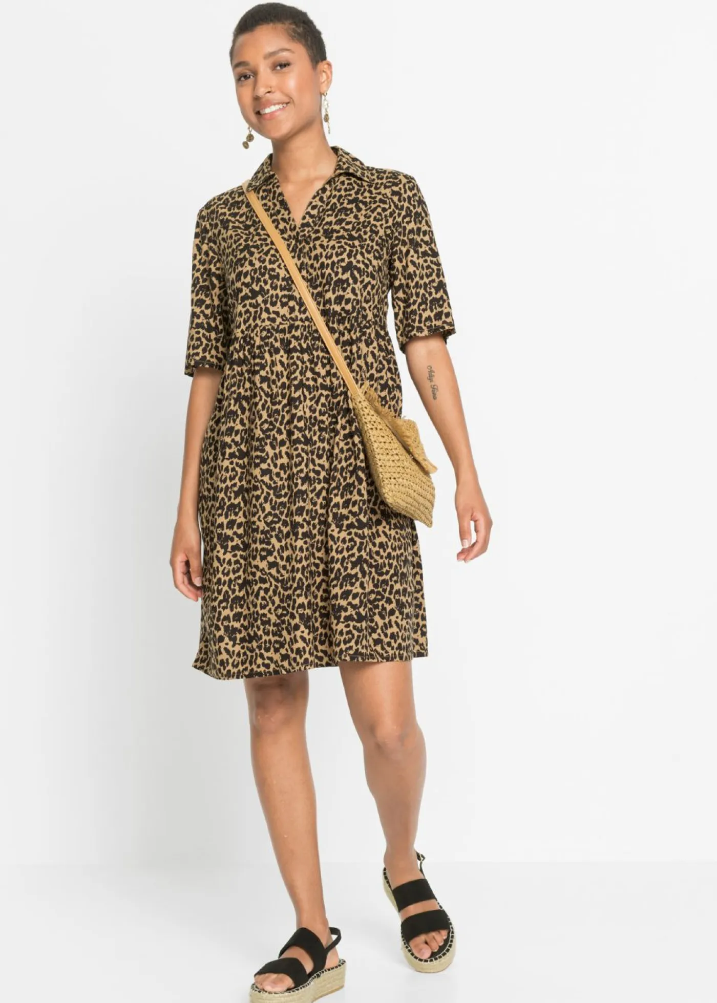 Best Vestido camisero de viscosa fluida Mujer Vestidos