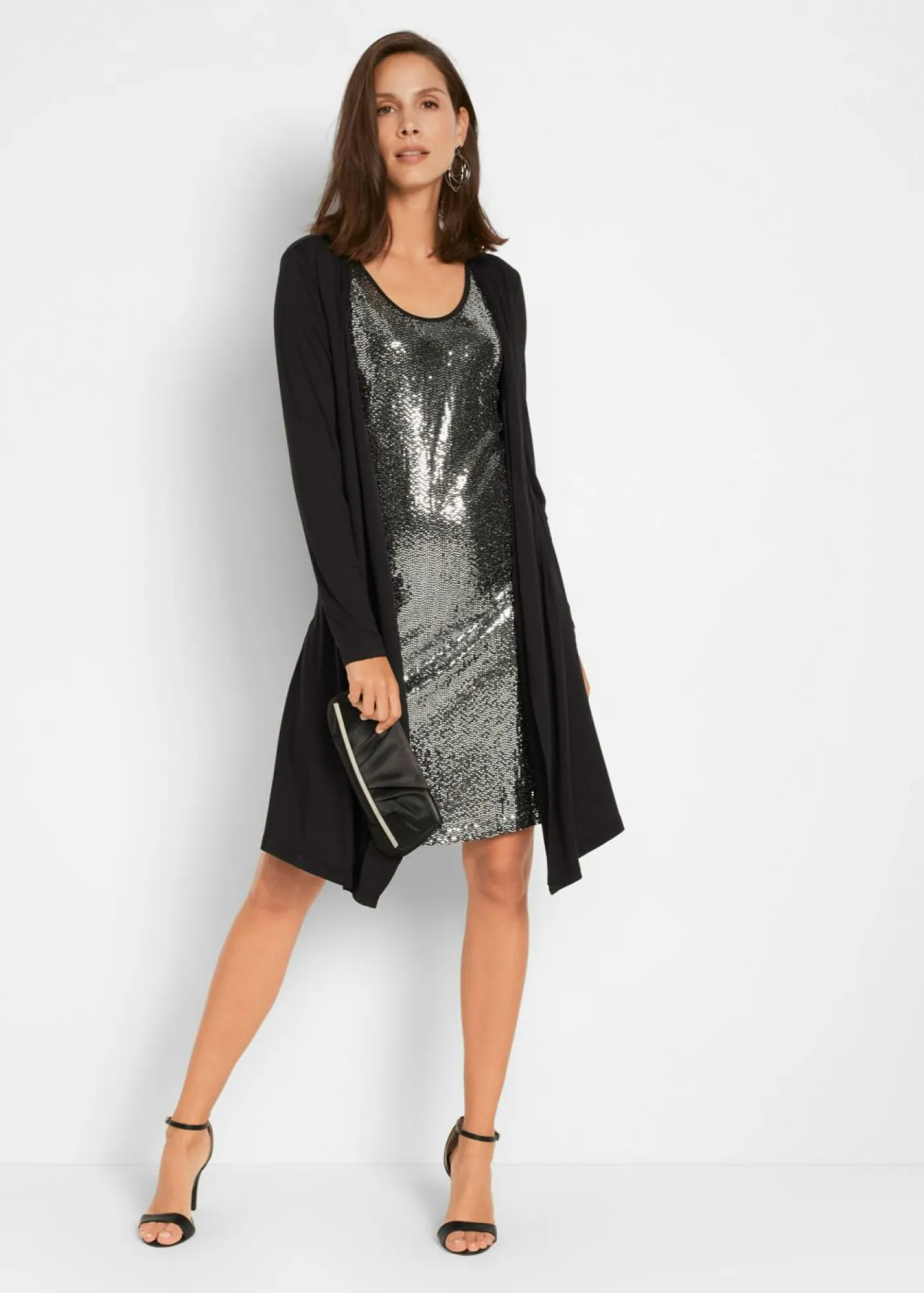 Online Vestido camisero de viscosa sostenible con aspecto doble Mujer Vestidos