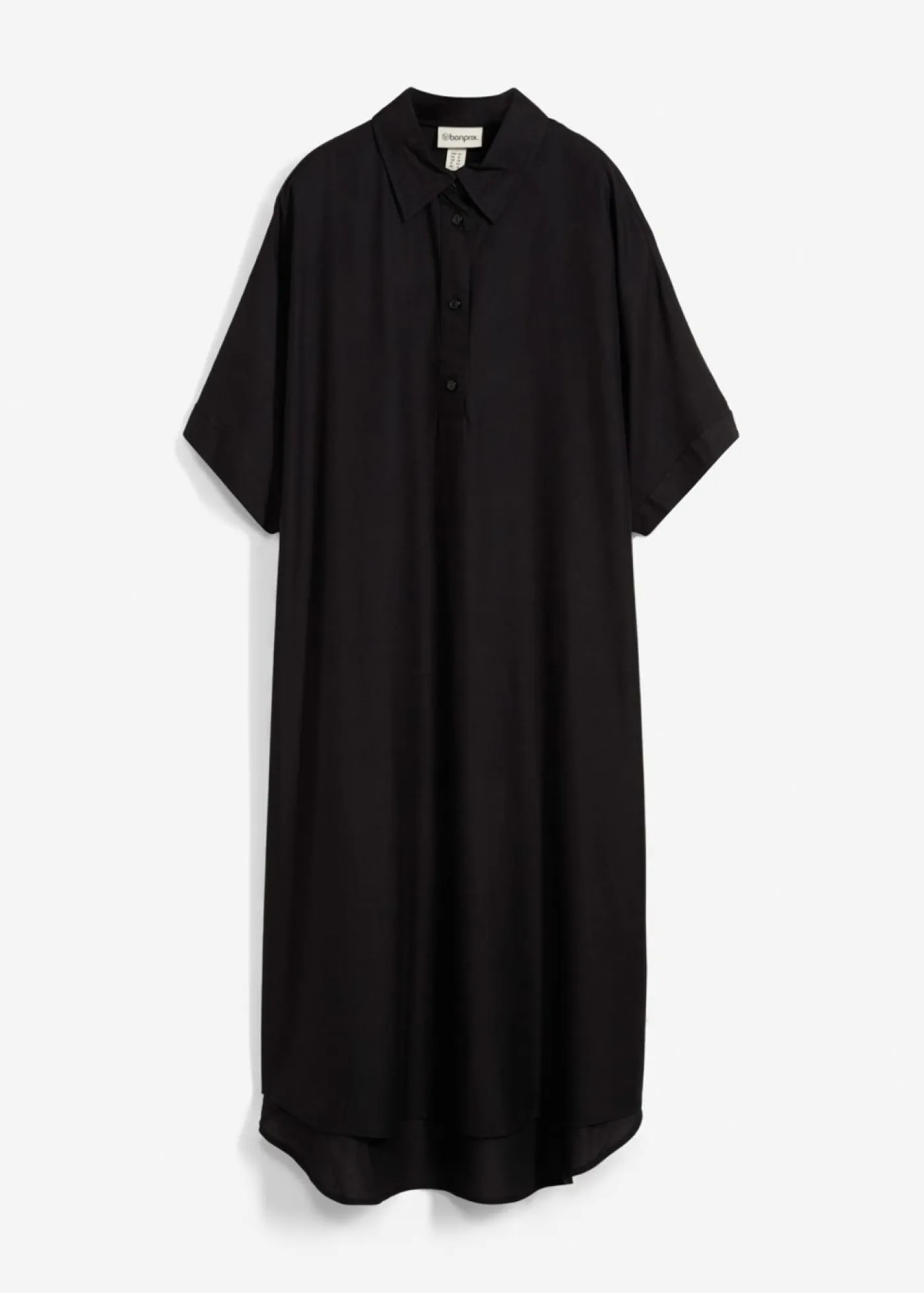 Sale Vestido camisero de viscosa fina Mujer Esenciales|Vestidos