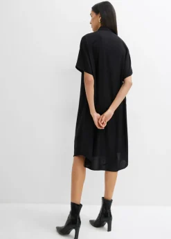 Sale Vestido camisero de viscosa fina Mujer Esenciales|Vestidos