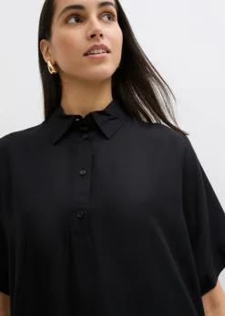 Sale Vestido camisero de viscosa fina Mujer Esenciales|Vestidos