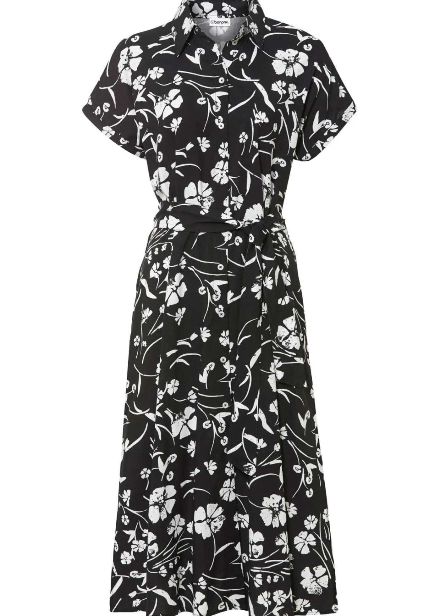 Vestido camisero de viscosa pura Mujer Vestidos|Novedades