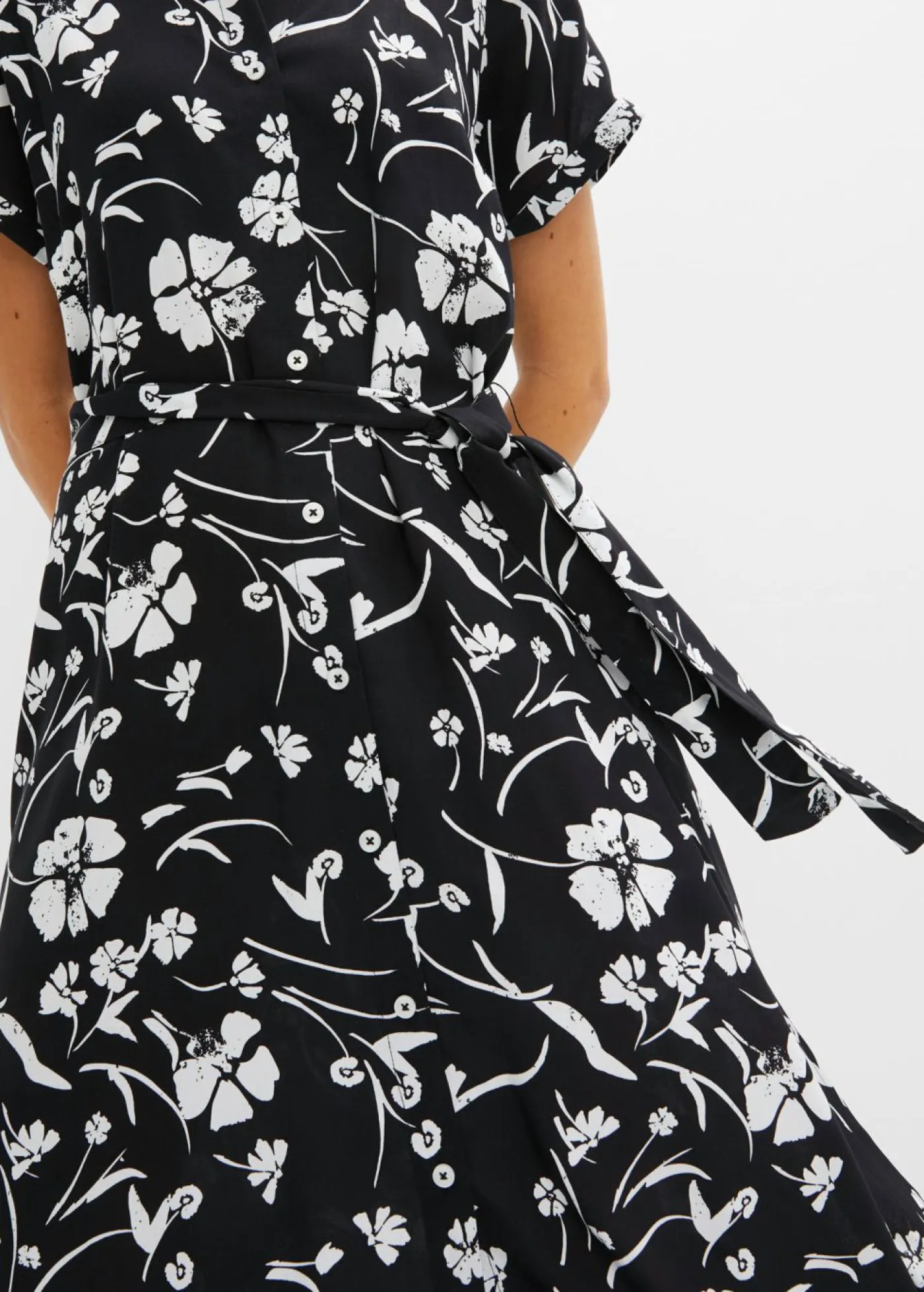Vestido camisero de viscosa pura Mujer Vestidos|Novedades