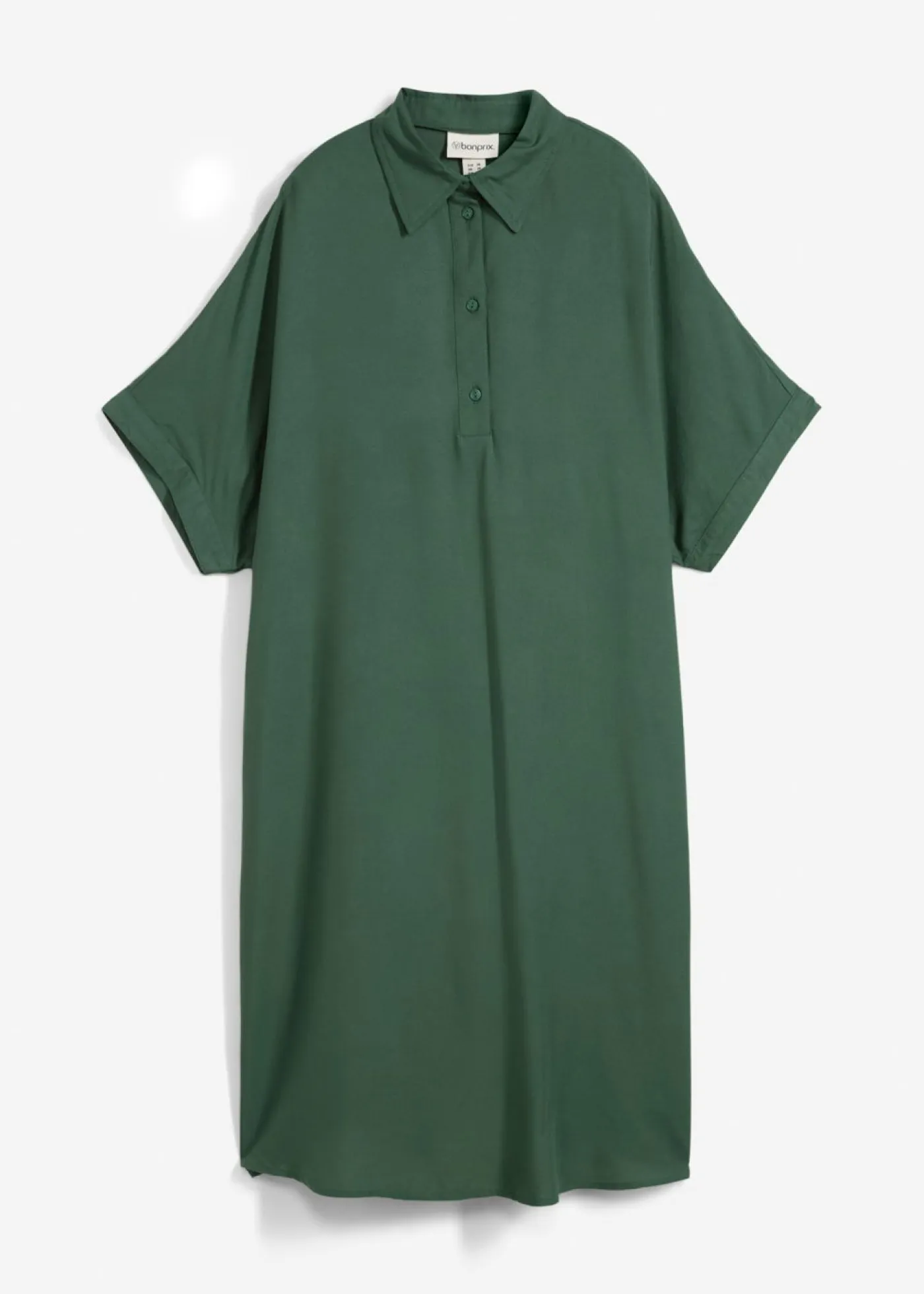 Outlet Vestido camisero de viscosa fina Mujer Esenciales|Vestidos