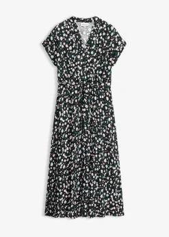 Hot Vestido camisero de viscosa fluida Mujer Vestidos|Novedades