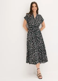 Hot Vestido camisero de viscosa fluida Mujer Vestidos|Novedades