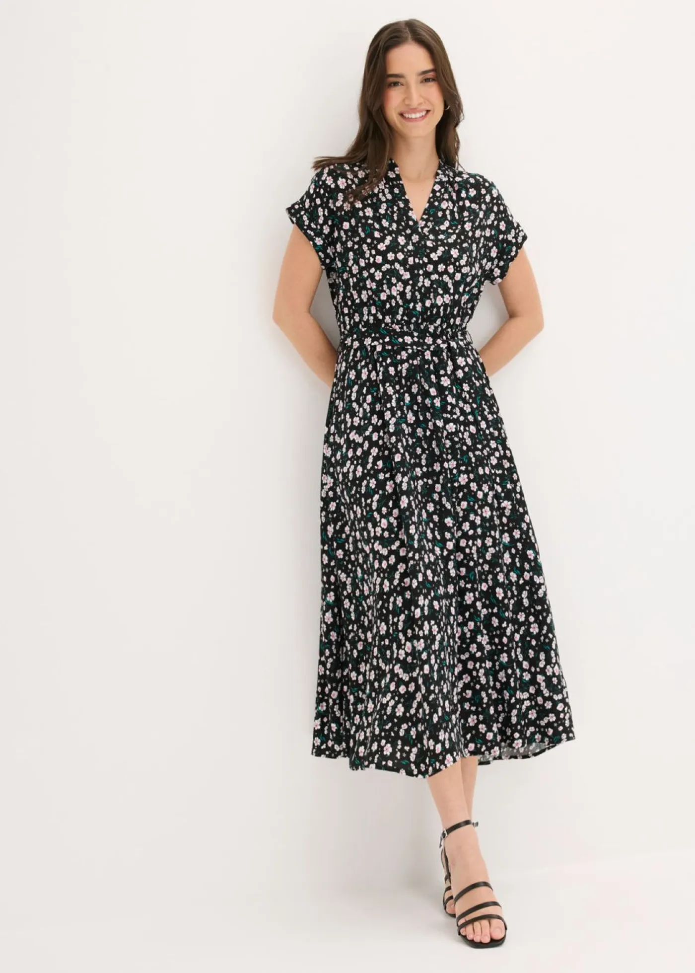 Hot Vestido camisero de viscosa fluida Mujer Vestidos|Novedades