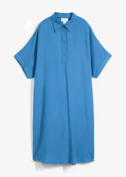 Clearance Vestido camisero de viscosa fina Mujer Esenciales|Vestidos