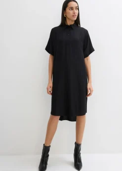 Clearance Vestido camisero de viscosa fina Mujer Esenciales|Vestidos