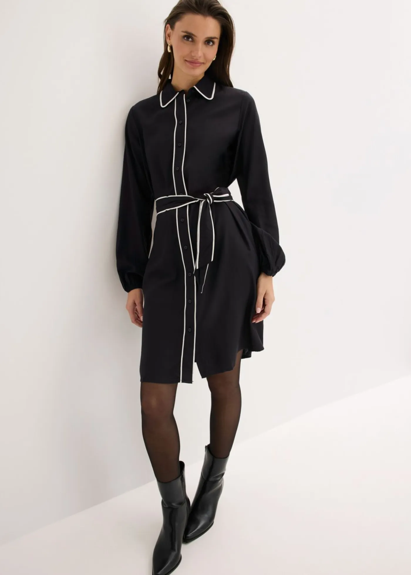 Discount Vestido camisero de viscosa pura Mujer Vestidos