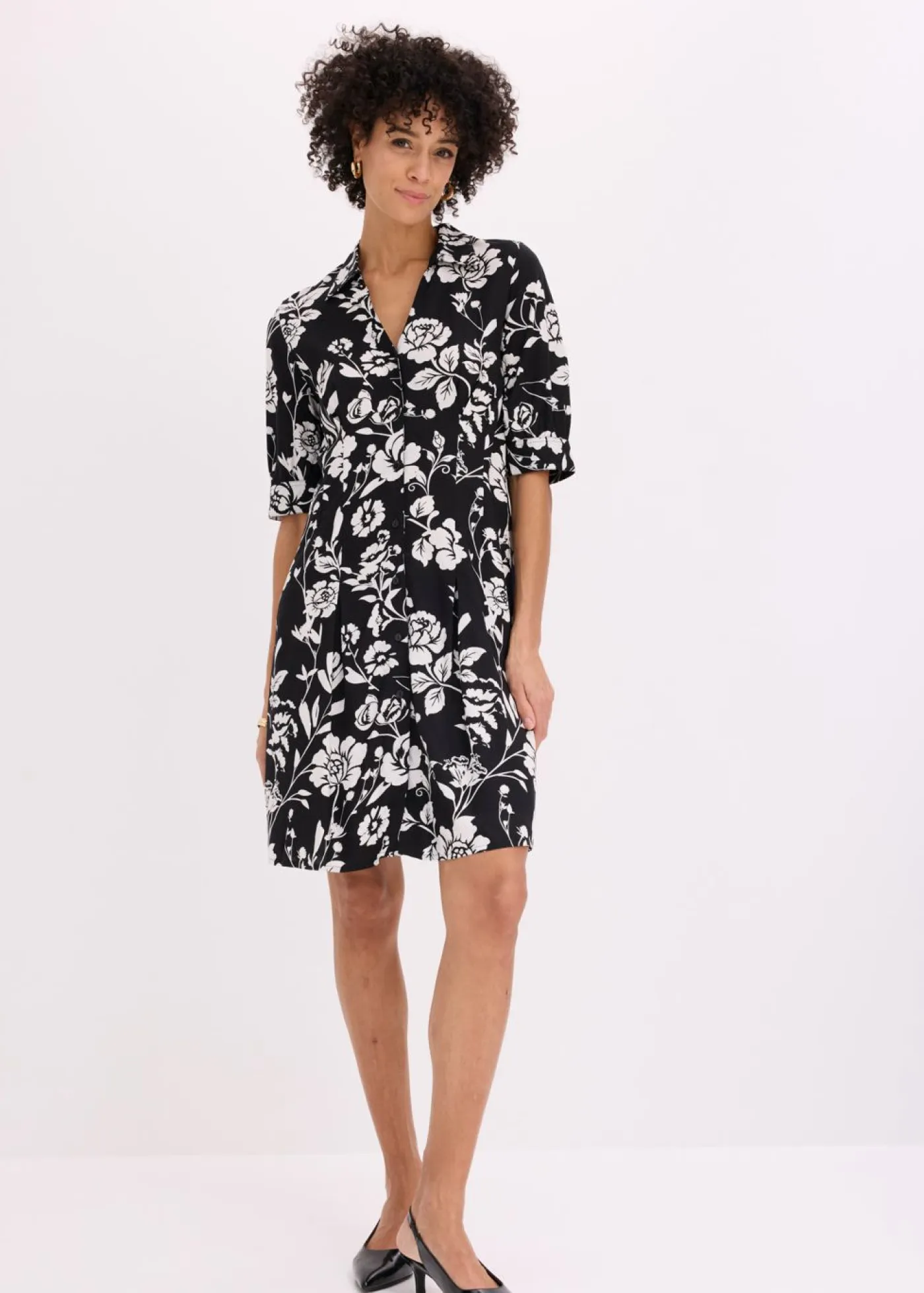 Clearance Vestido camisero de viscosa fluida Mujer Tallas Pequeñas|Novedades