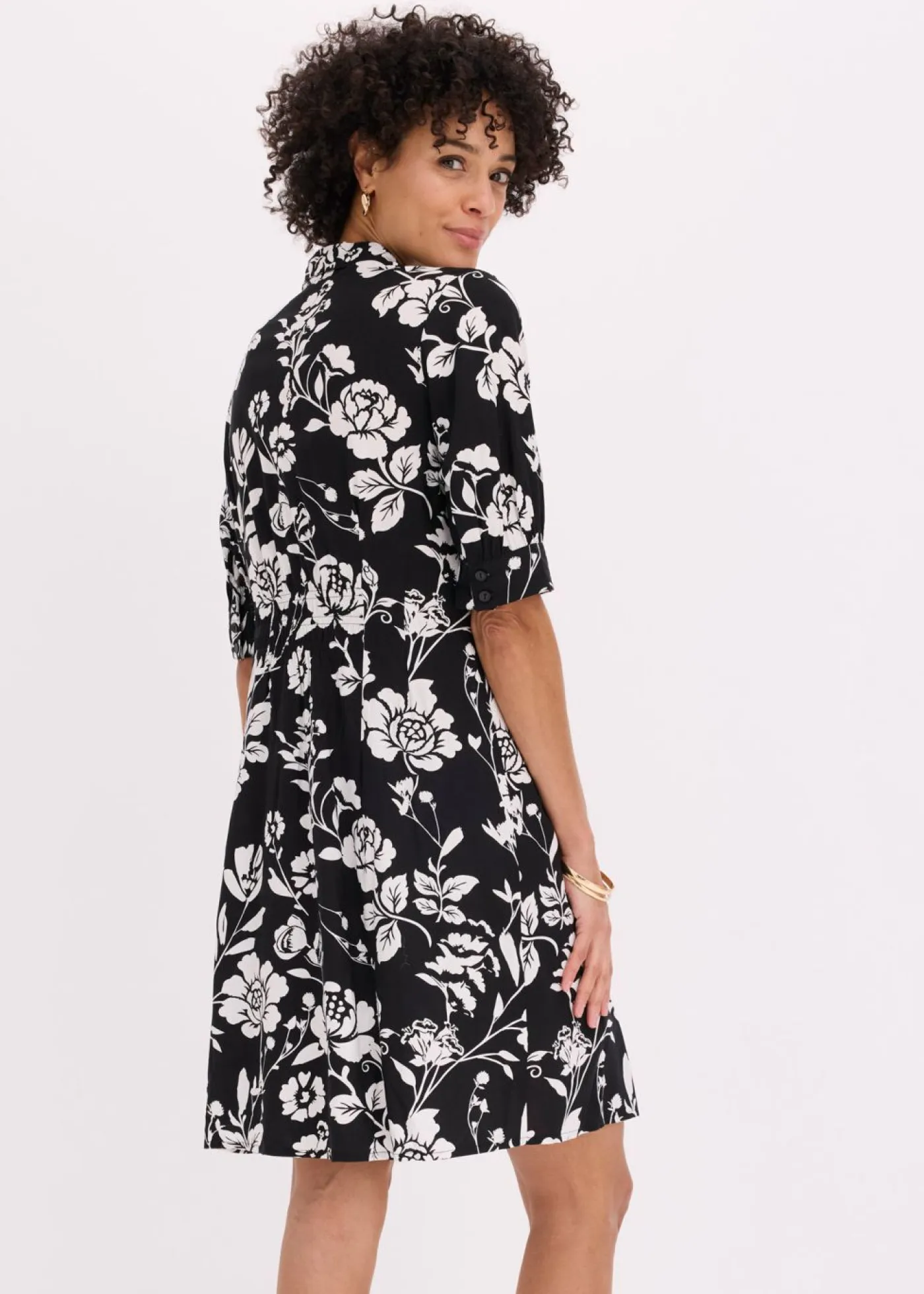 Clearance Vestido camisero de viscosa fluida Mujer Tallas Pequeñas|Novedades