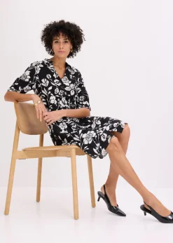 Clearance Vestido camisero de viscosa fluida Mujer Tallas Pequeñas|Novedades