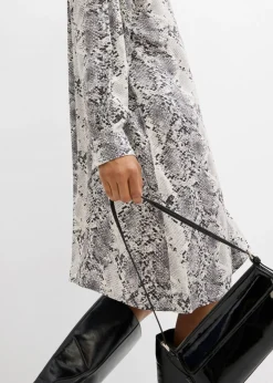 Online Vestido camisero holgado de viscosa fina Mujer Esenciales|Vestidos