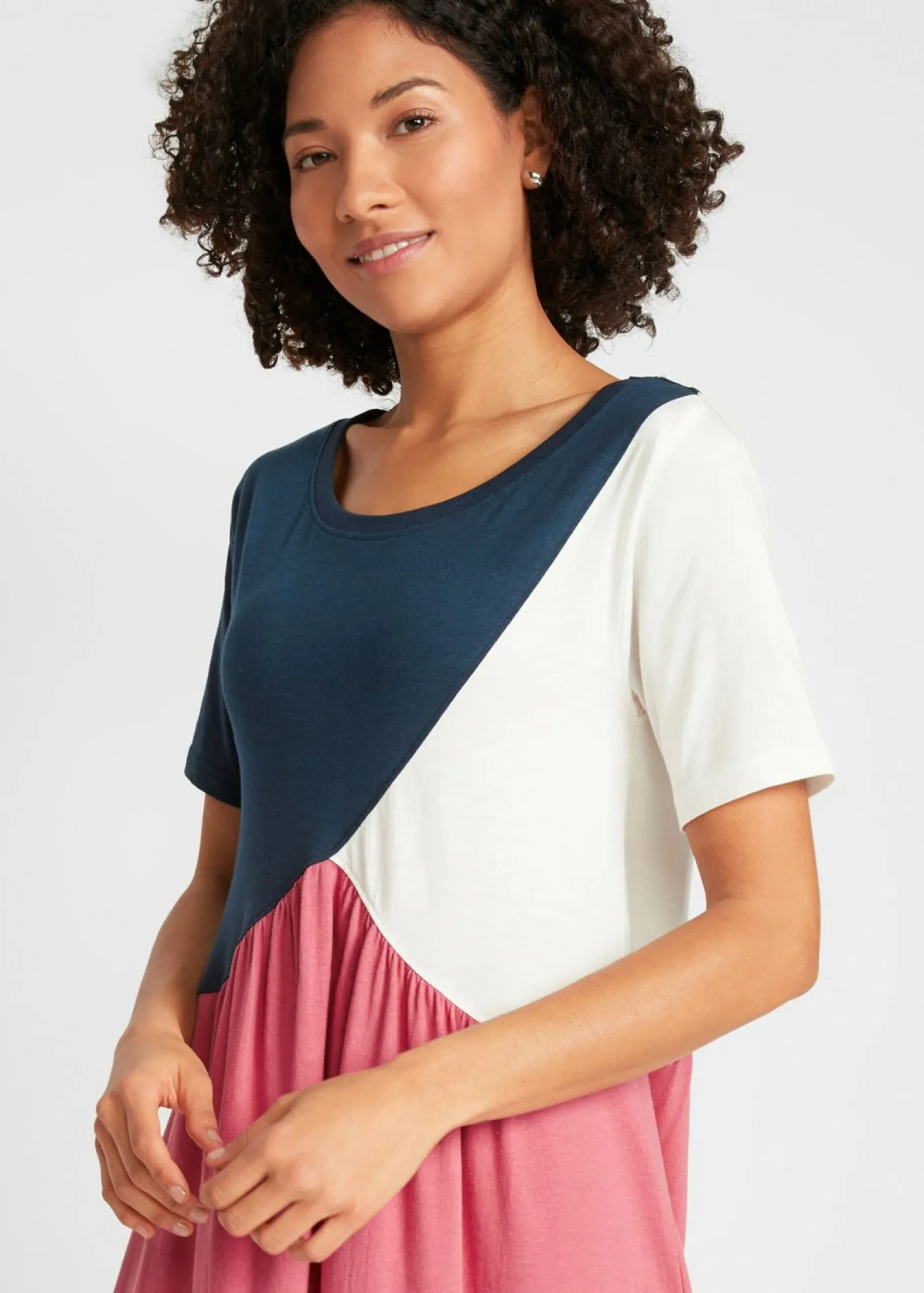 Best Vestido camisero largo y ancho en mezcla de algodón y viscosa Mujer Vestidos