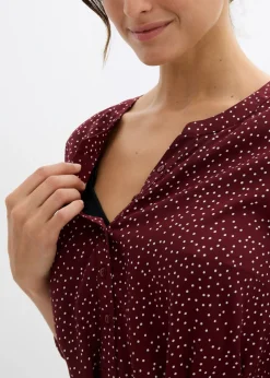 Sale Vestido camisero premamá/de lactancia 2 en 1 de viscosa fluida Mujer Premamá