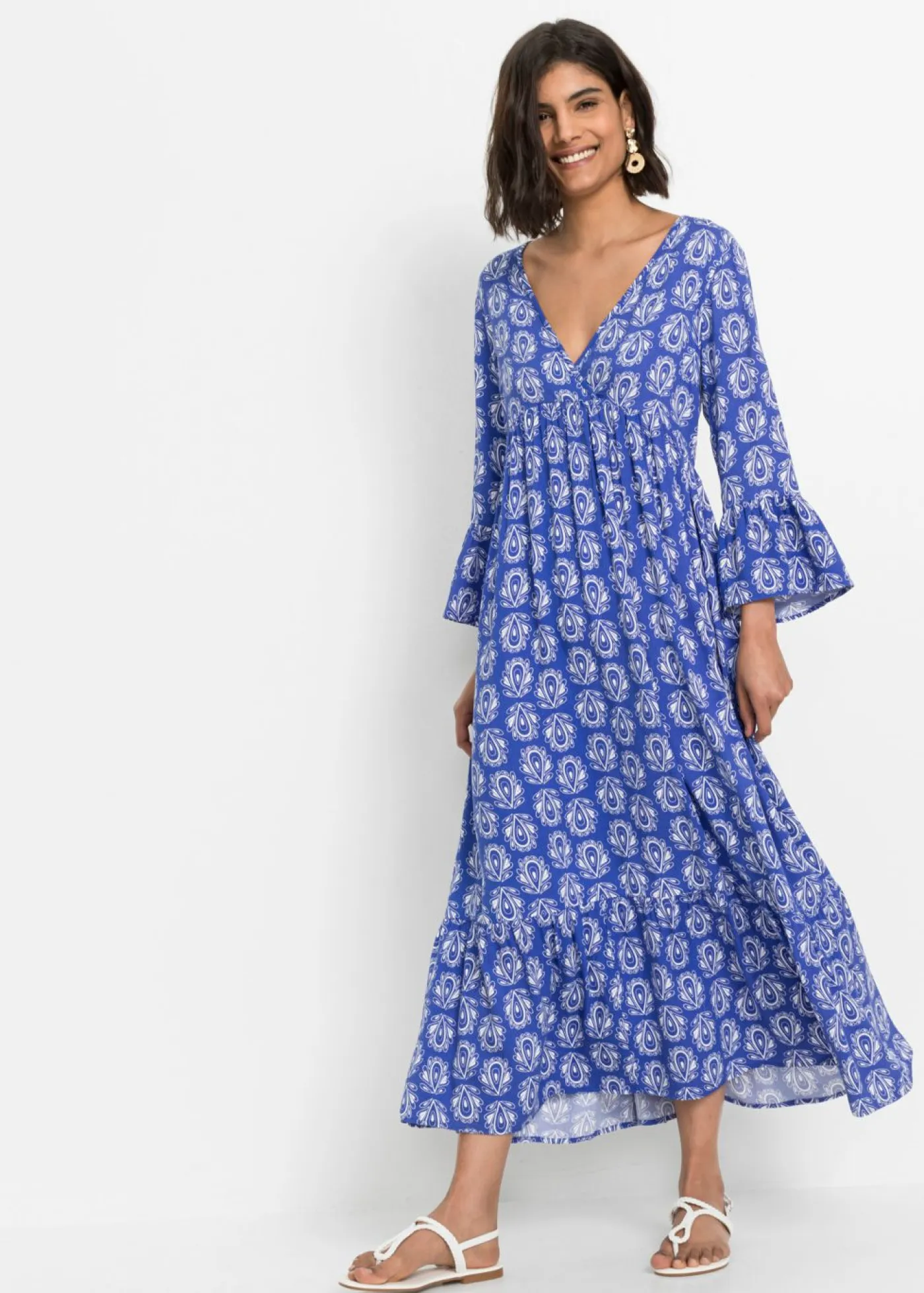 Vestido con aspecto de craftán Mujer Vestidos