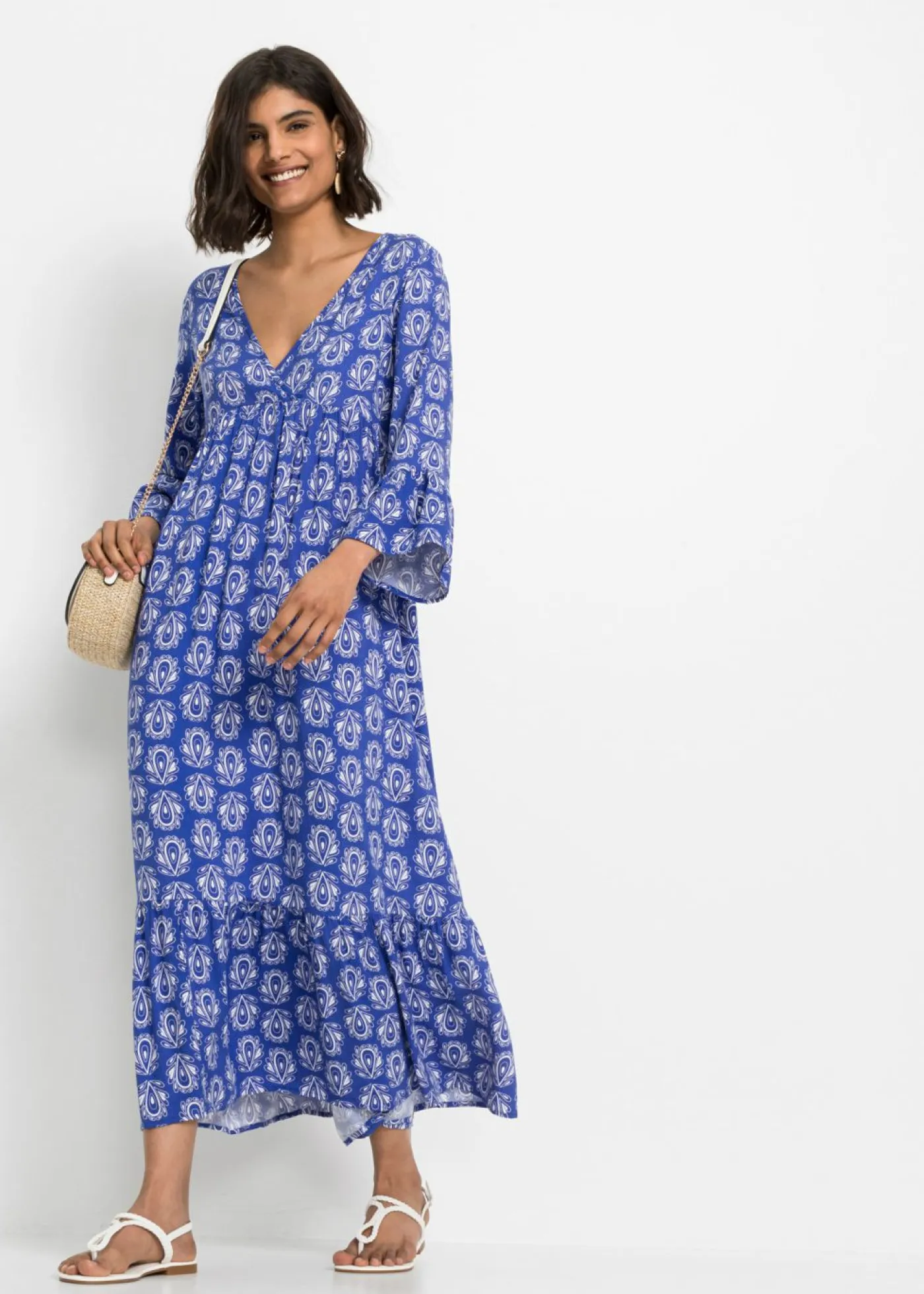 Vestido con aspecto de craftán Mujer Vestidos
