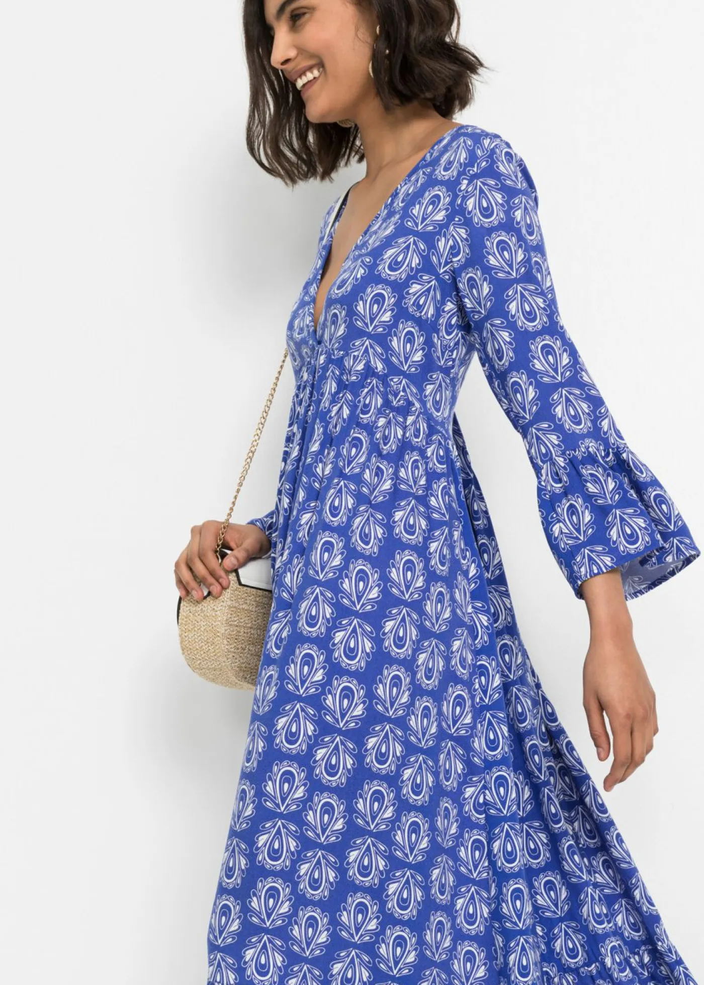 Vestido con aspecto de craftán Mujer Vestidos