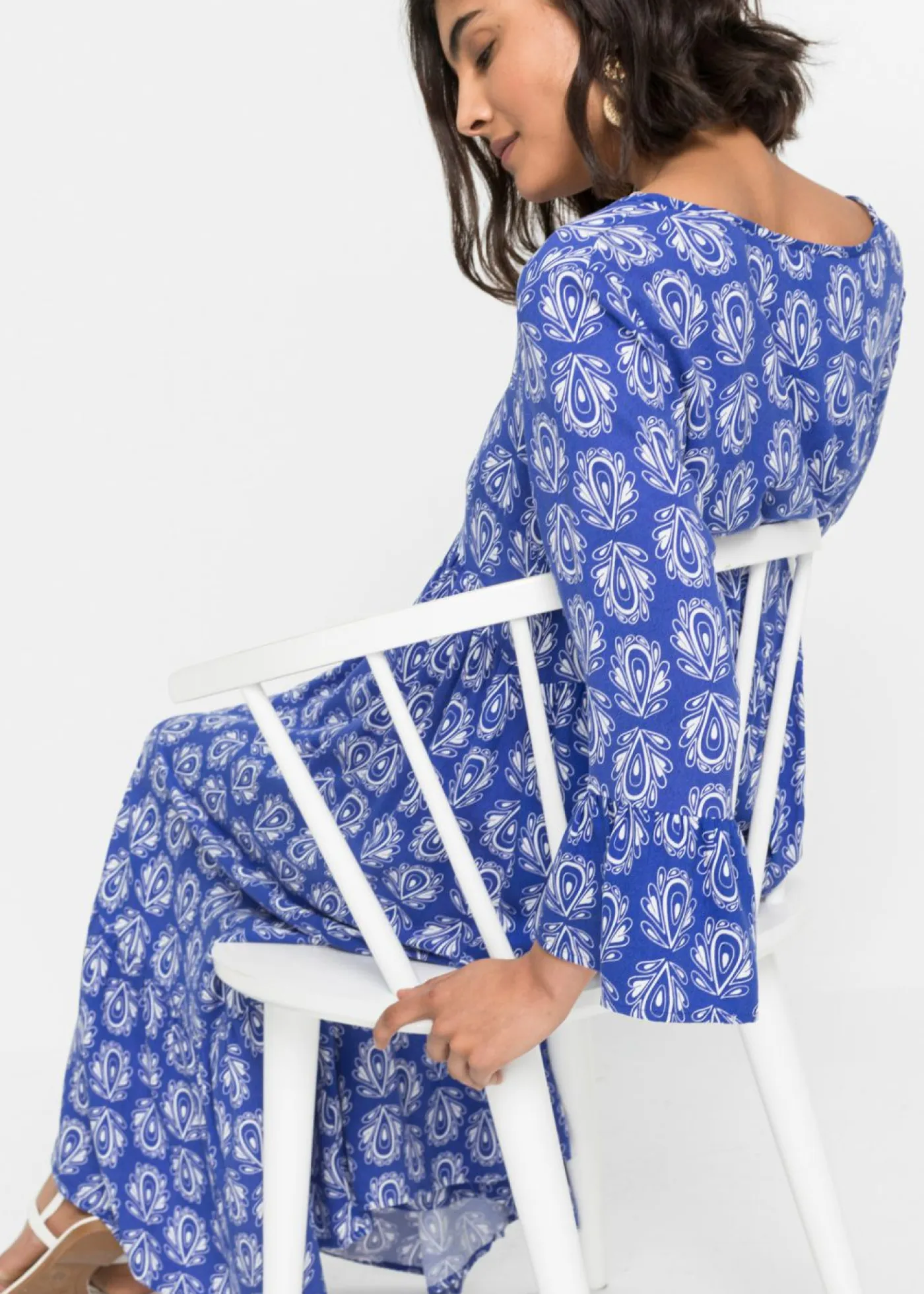 Vestido con aspecto de craftán Mujer Vestidos
