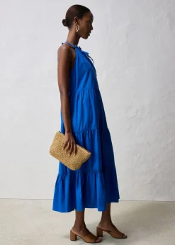 Outlet Vestido con contenido de seda Mujer Premium|Vestidos