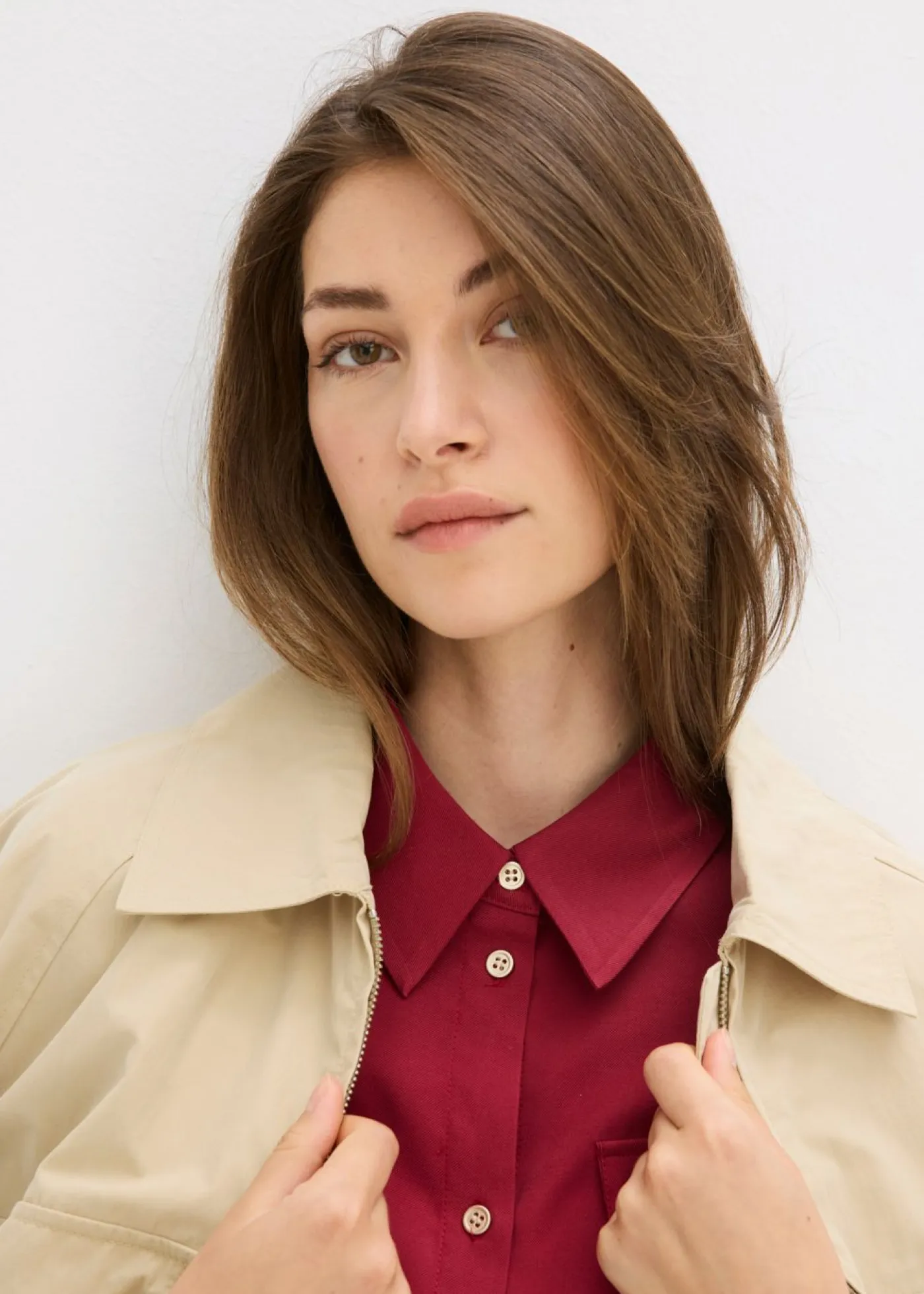 Sale Vestido con cuello de camisa Mujer Vestidos
