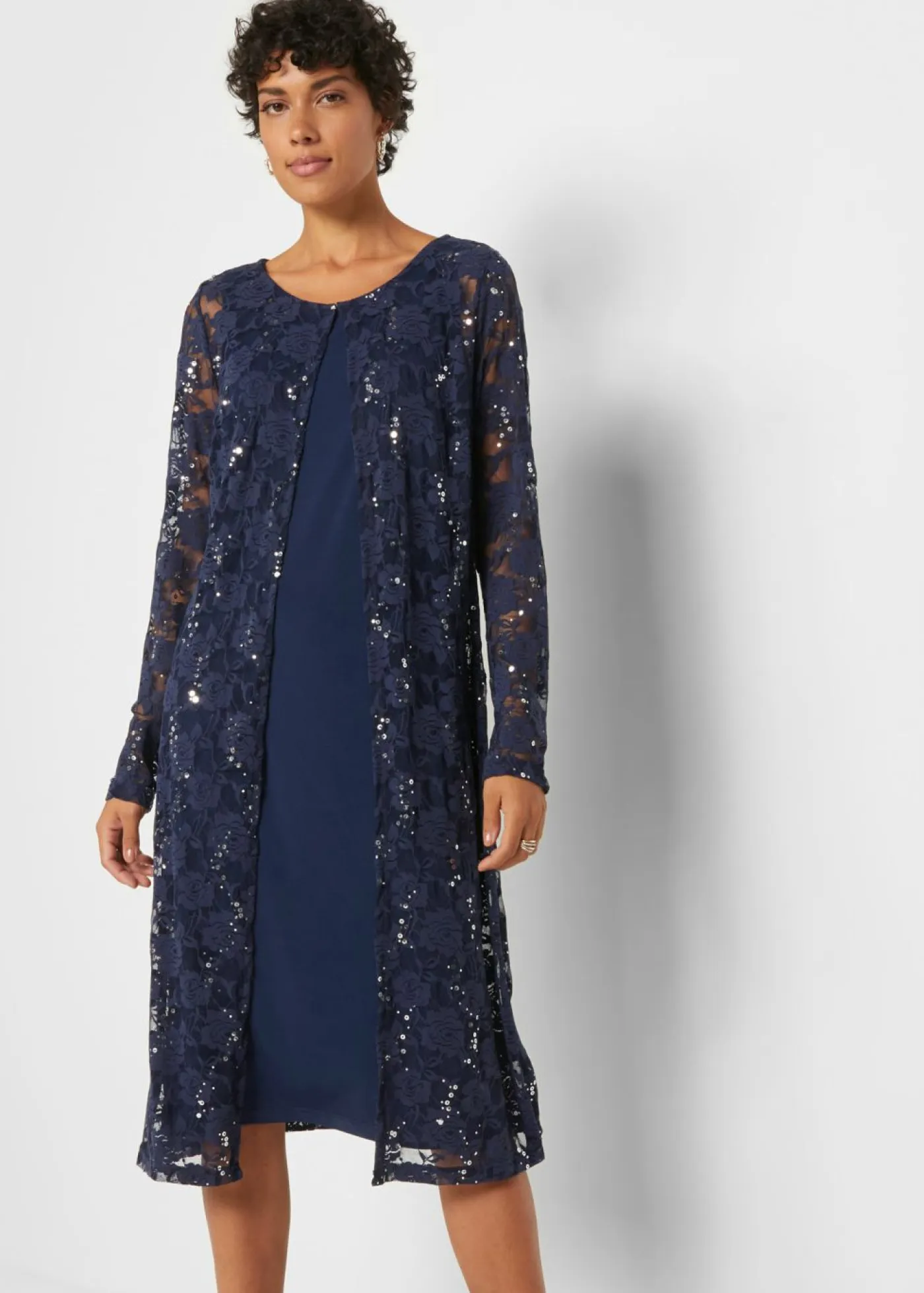 Vestido con encaje (2 piezas) Mujer Vestidos