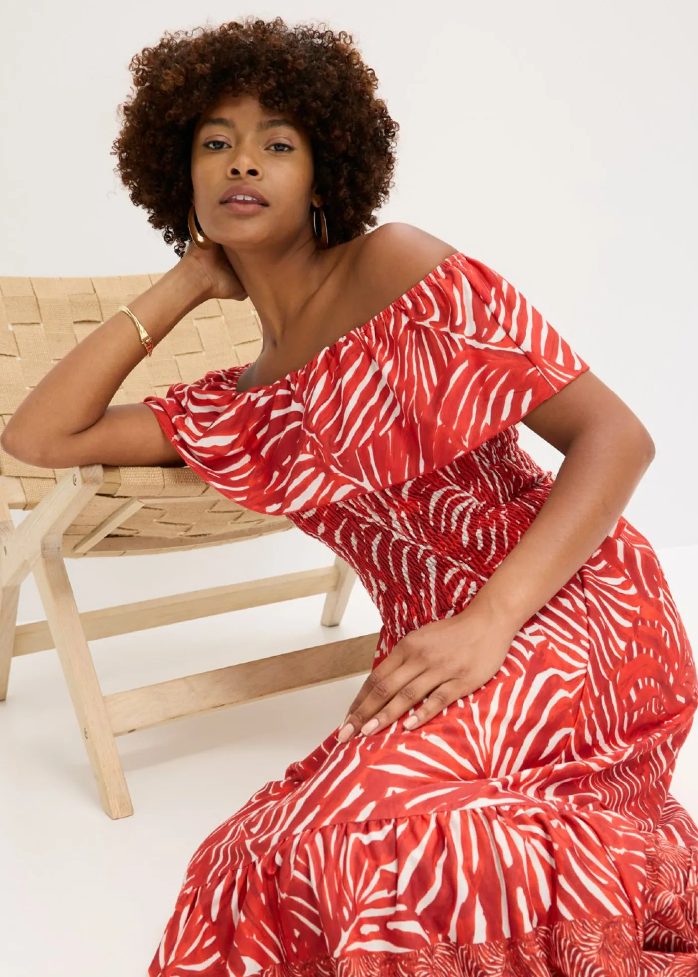 Discount Vestido con escote bañera Mujer Vestidos