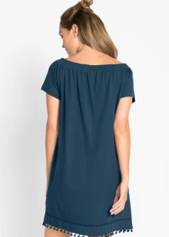 Outlet Vestido con escote bañera de punto Mujer Vestidos