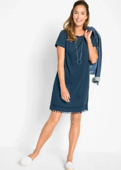 Outlet Vestido con escote bañera de punto Mujer Vestidos