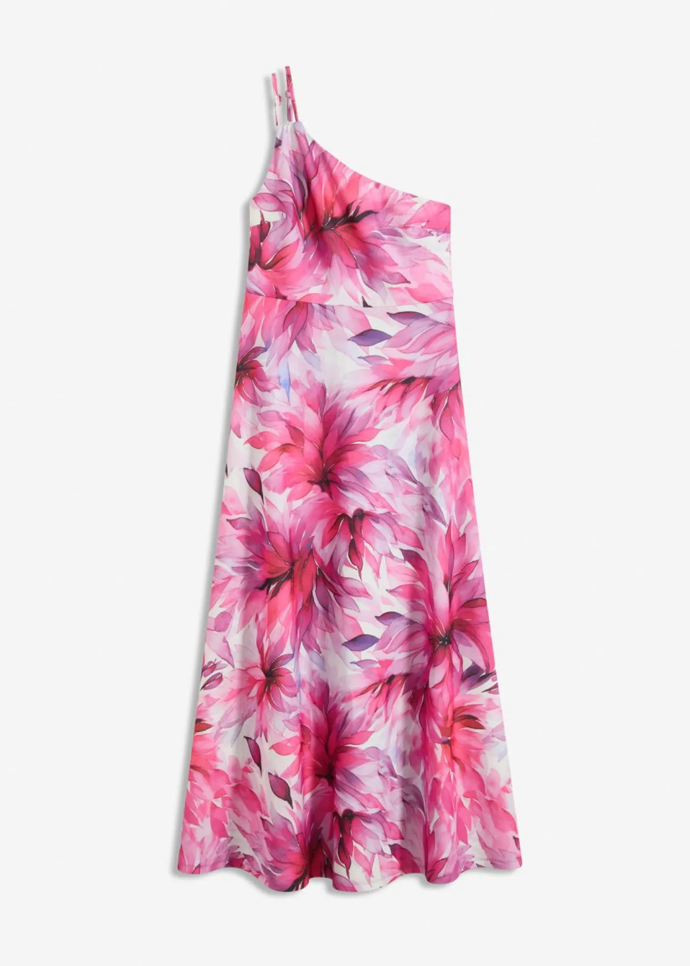 Discount Vestido con hombro al descubierto en crepé texturizado Mujer Ropa Elegante