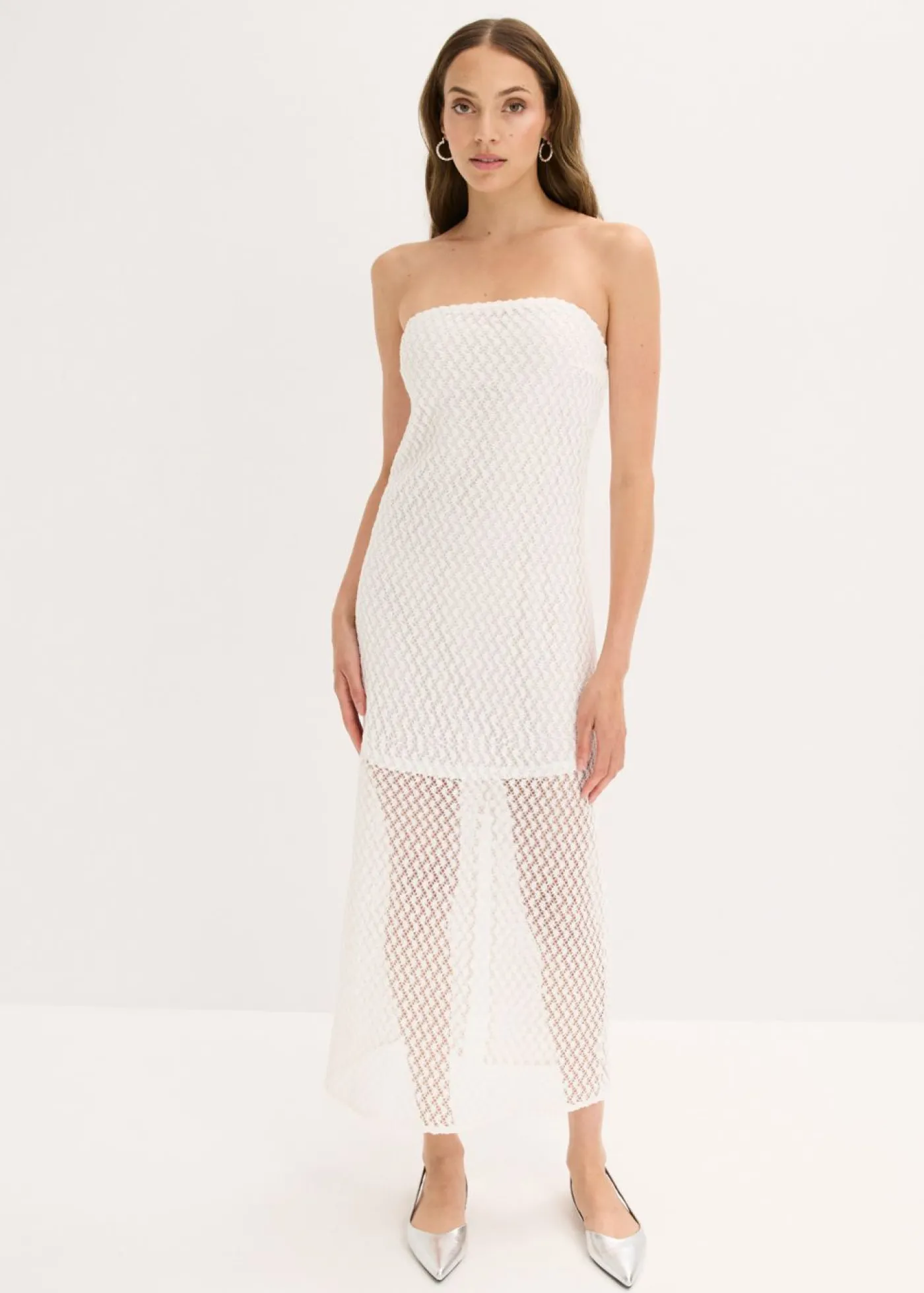 Discount Vestido con hombros al descubierto y encaje Mujer Vestidos