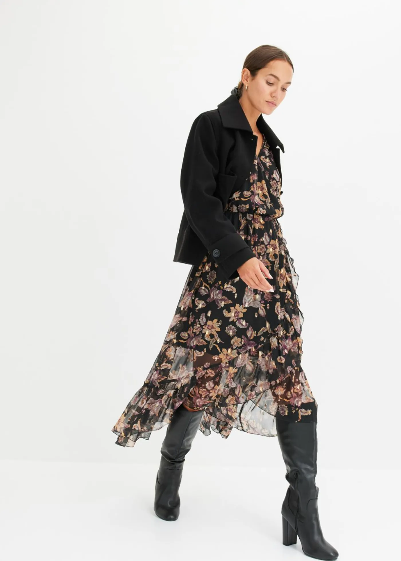 Clearance Vestido con largo asimétrico Mujer Vestidos