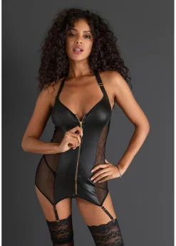 Online Vestido con tirantes y cremallera Mujer Lencería Sexy