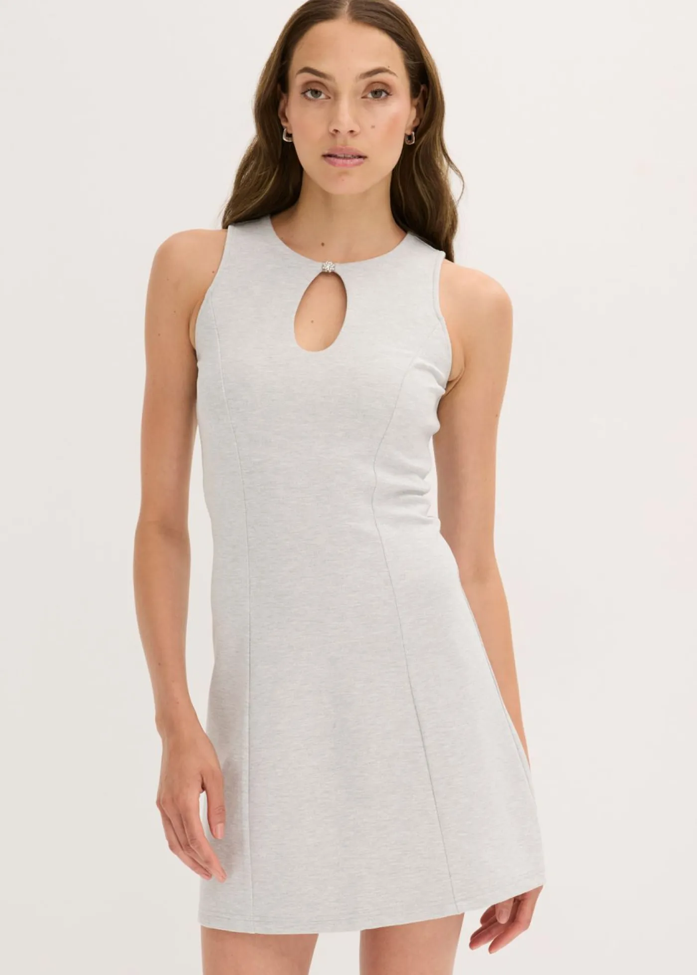 Discount Vestido corto con botón decorativo Mujer Vestidos