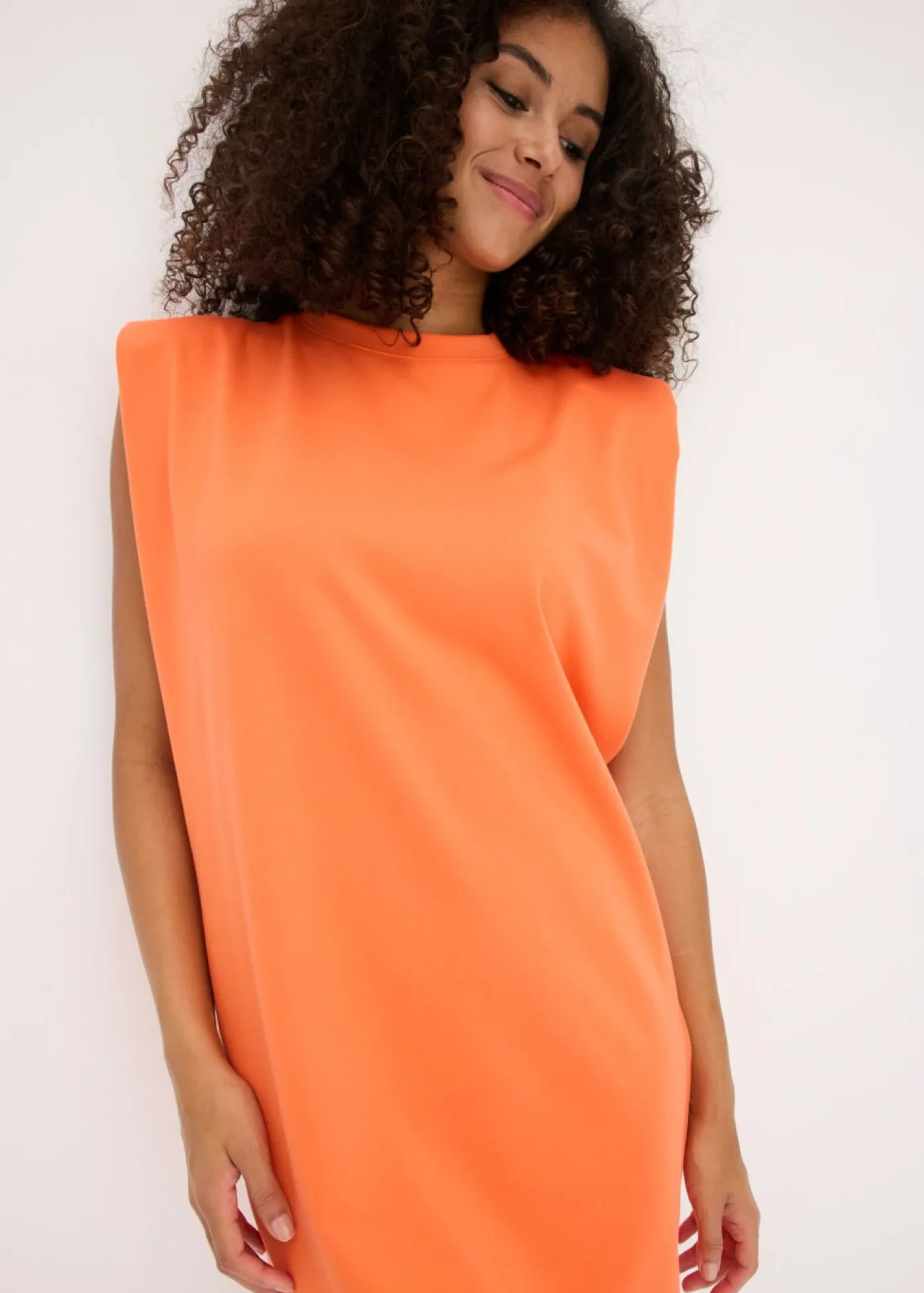 Best Vestido corto con detalle en los hombros Mujer Vestidos
