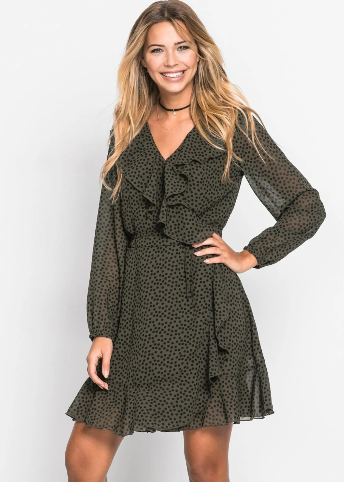 Sale Vestido corto con efecto cruzado Mujer Vestidos