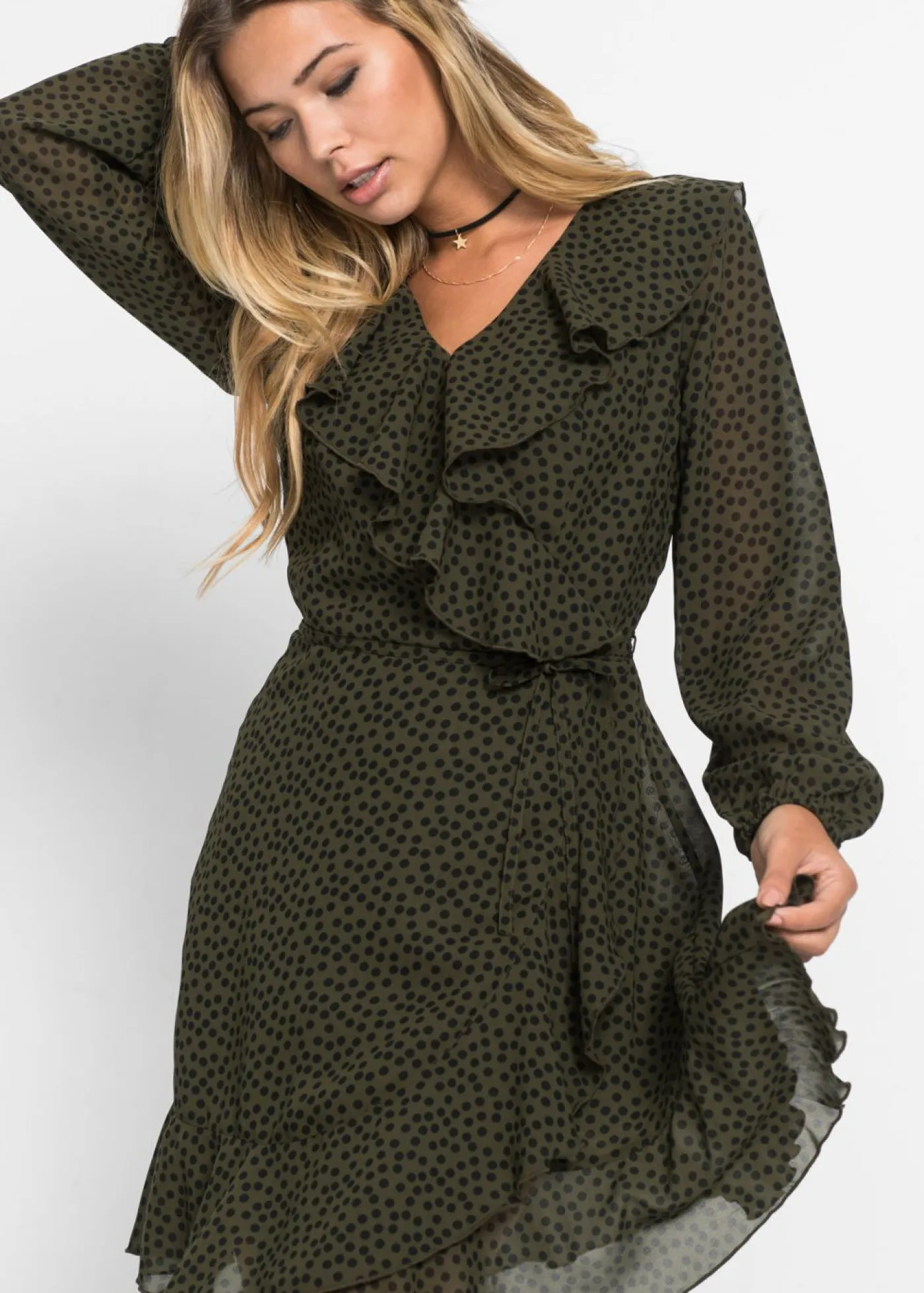 Sale Vestido corto con efecto cruzado Mujer Vestidos