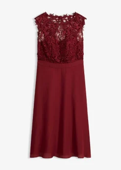Sale Vestido corto con encaje Mujer Vestidos|Ropa Elegante