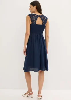 Outlet Vestido corto con encaje Mujer Vestidos|Ropa Elegante