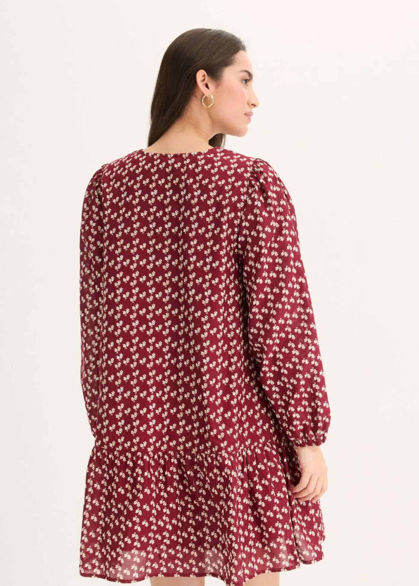 Outlet Vestido corto con estructura arrugada Mujer Vestidos|Novedades