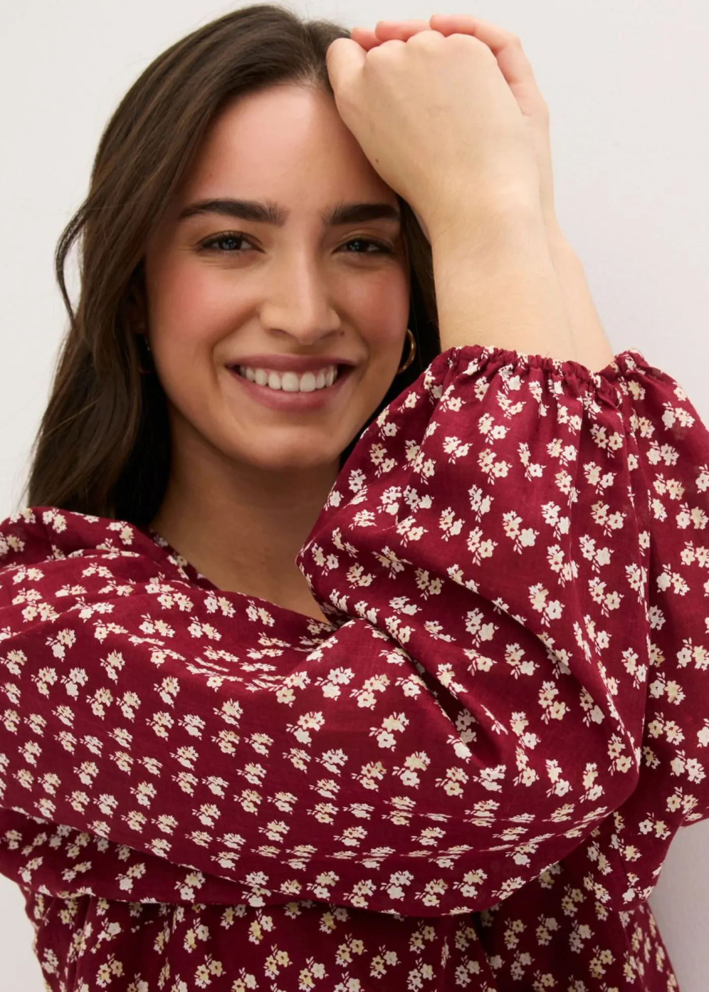 Outlet Vestido corto con estructura arrugada Mujer Vestidos|Novedades