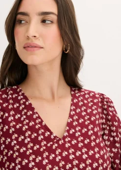 Outlet Vestido corto con estructura arrugada Mujer Vestidos|Novedades