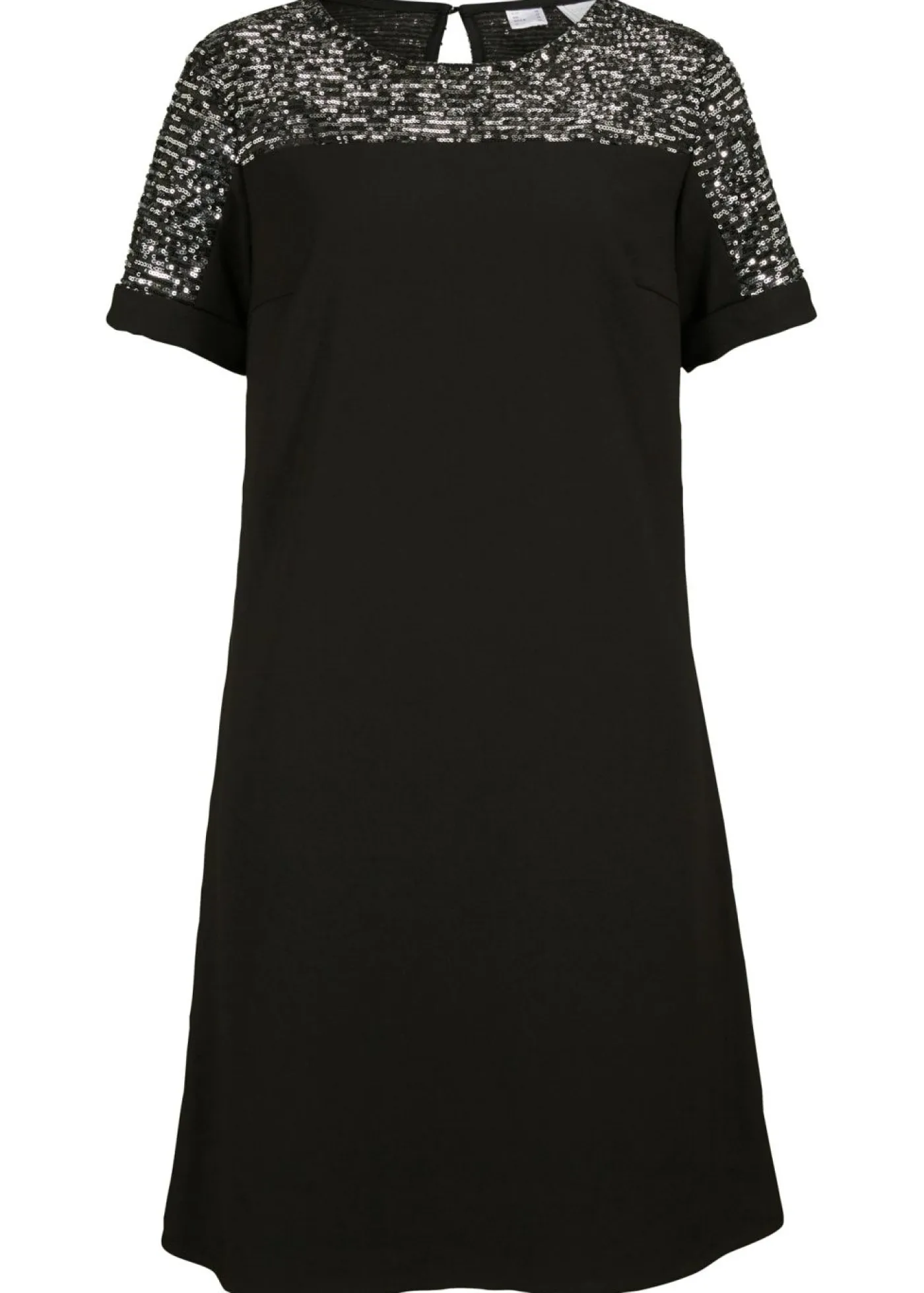 Clearance Vestido corto con inserto de lentejuelas Mujer Vestidos