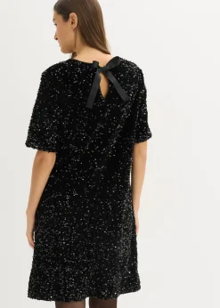 Vestido corto con lentejuelas Mujer Vestidos