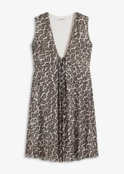 Hot Vestido corto con malla Mujer Vestidos