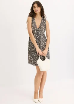 Hot Vestido corto con malla Mujer Vestidos