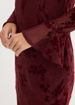 Outlet Vestido corto con malla Mujer Vestidos